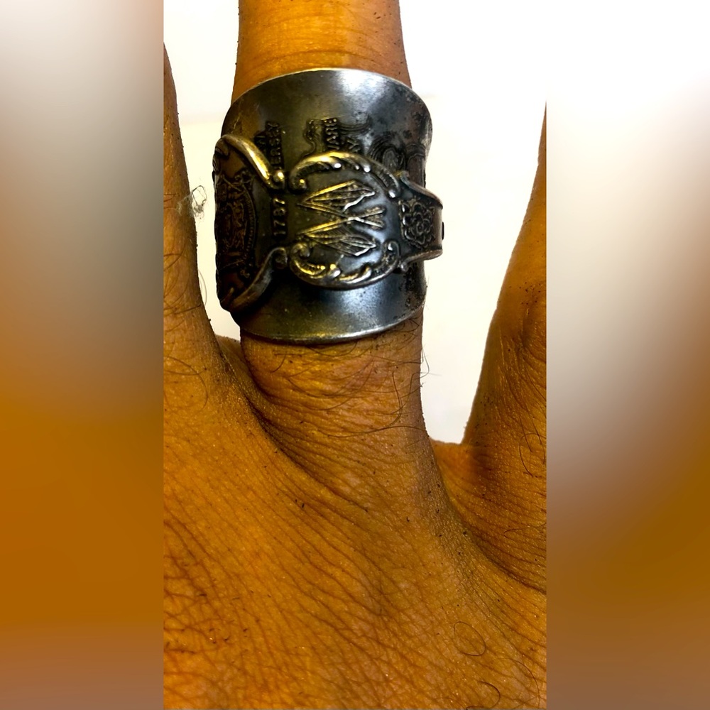 Delaware Handcrafted Unisex Ring. American Heritage Spoon Ring. 1 Of 1 Size 9